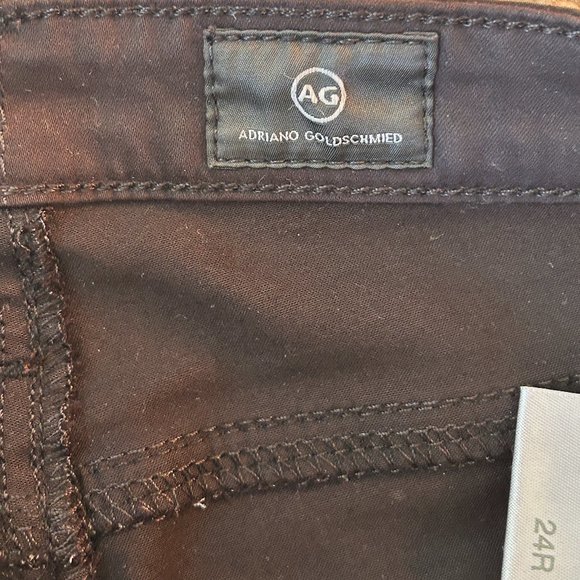 AG Adriano Goldschmied Black Prima Crop Cigarette Crop Jeans - Size 25R - Picture 5 of 10